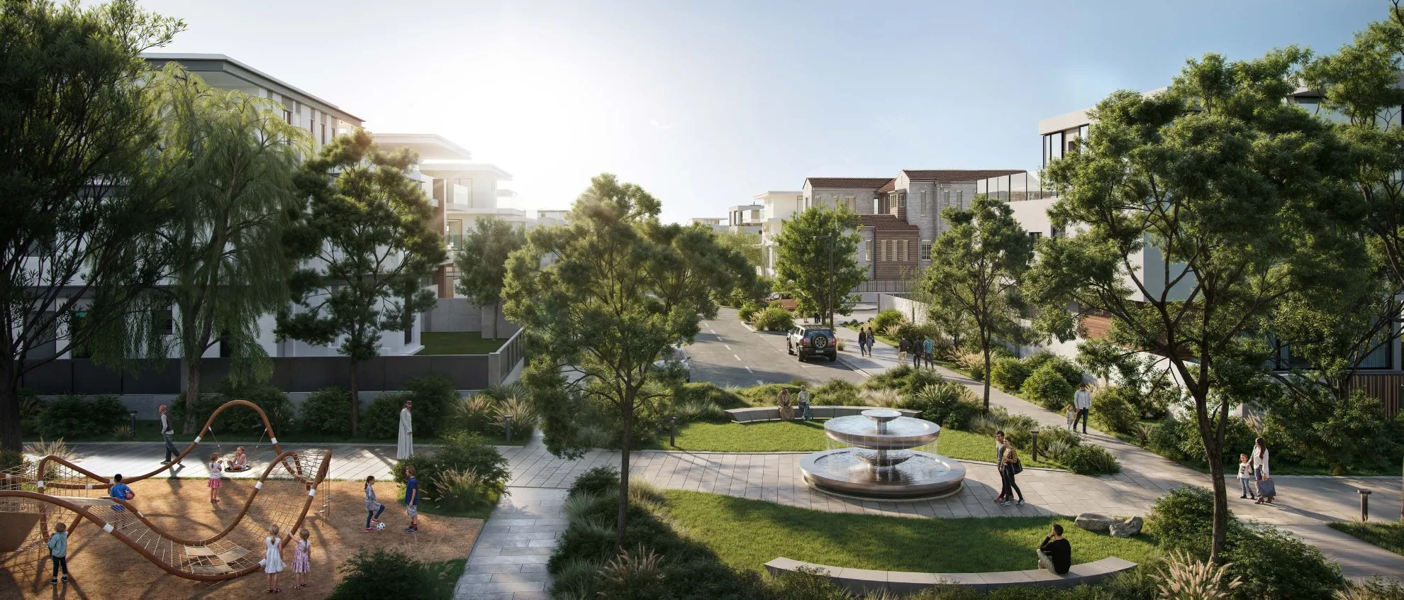 Lunaya Terraces with layered balconies and integrated planting